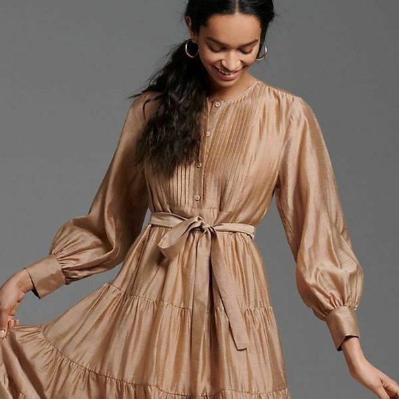 Anthropologie AGOSTA TIERED MAXI DRESS - Picture 6 of 7